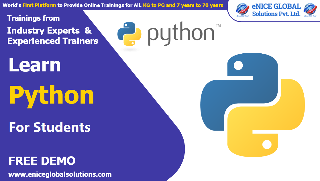eNICE PYTHON CODING SUMMER CAMP for Kids Free Demo
