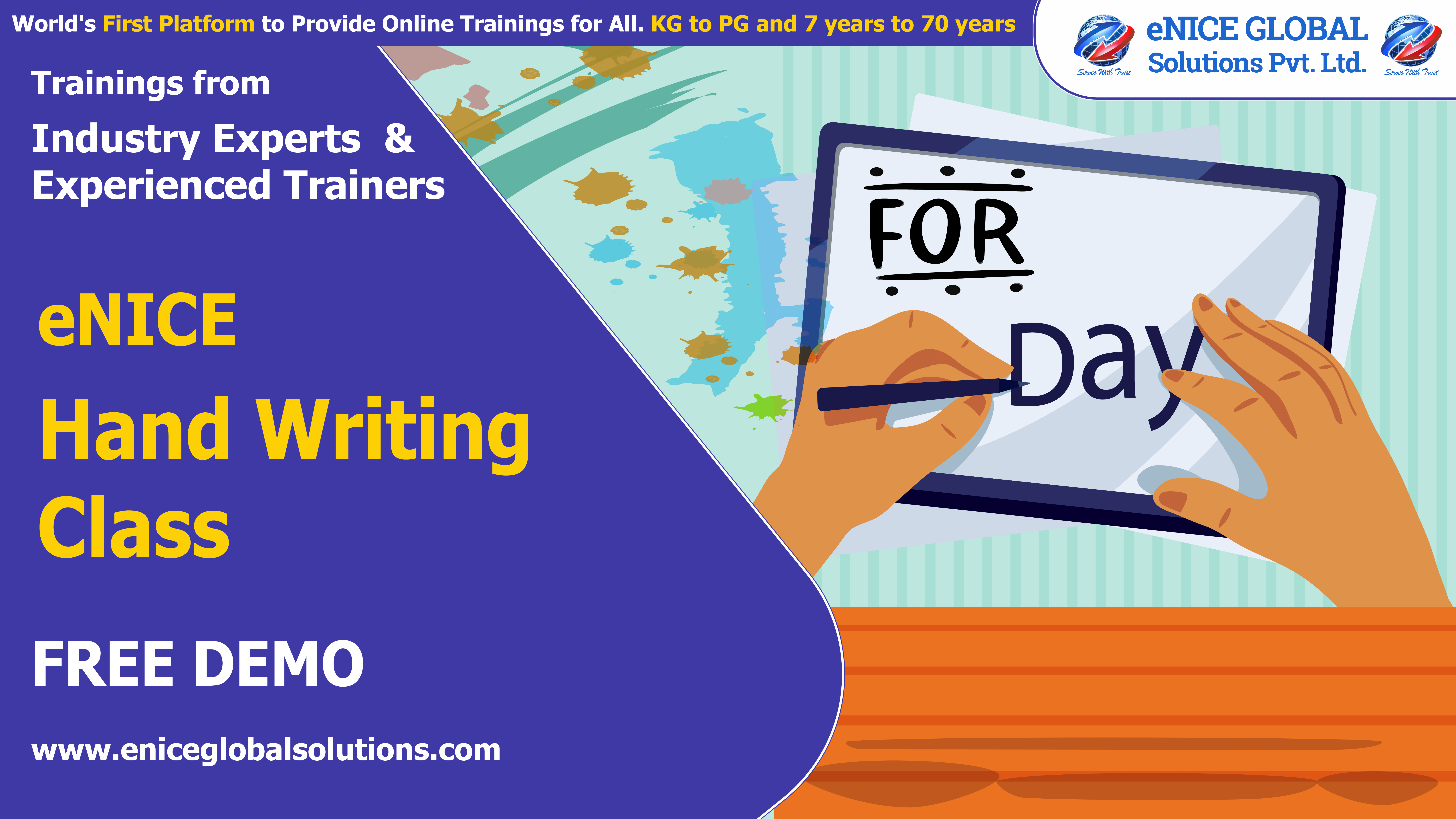 eNICE Summer Camp - HAND WRITING Free Demo